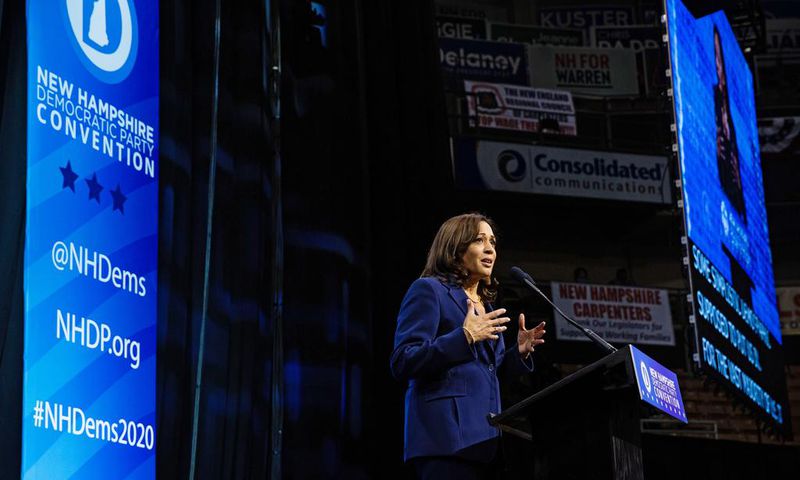 Harris Apologizes for Her Reaction to 'Mentally Retarded' Remark About Trump