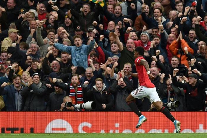 Marcus Rashford's controversial goal put Manchester United in front against Liverpool