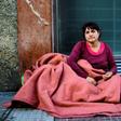 Soledad Sanchez has seven children -- and now sleeps in the enclosed entryway protecting an ATM