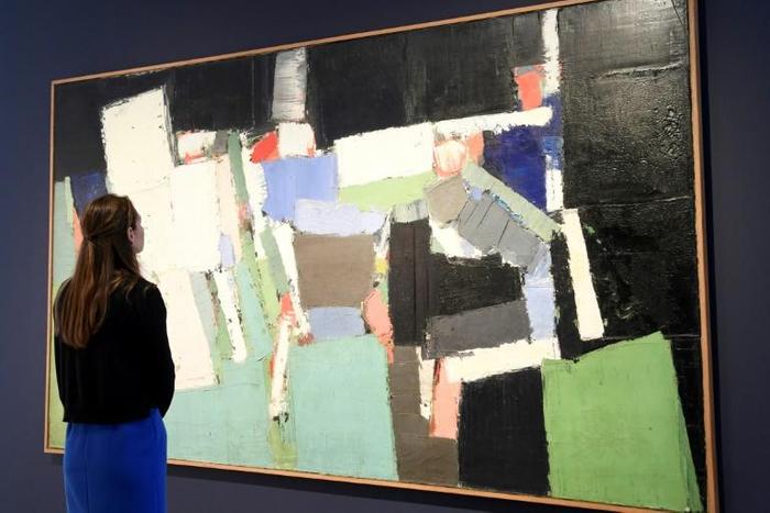 Nicolas De Stael's 'Parc des Princes' depicts an international friendly football match between Sweden and France in 1952