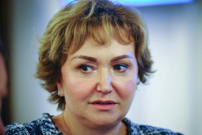 Natalia Fileva, pictured attending a meeting on road transport development in Novosibirsk last July, was listed in 2018 by Forbes magazine as Russia's fourth richest woman with an estimated fortune of $600 million
