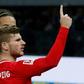 Timo Werner scored twice as RB Leipzig won 4-2 at Hertha Berlin on Saturday to climb to second in the Bundesliga table.