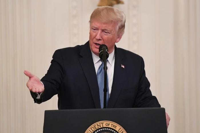 US President Donald Trump, pictured October 30, 2019, has criticized Britain's Brexit deal