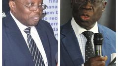 Auditor-General Daniel Yao Domelevo and Senior Minister Yaw Osafo-Marfo