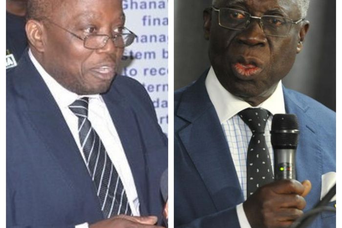 Auditor-General Daniel Yao Domelevo and Senior Minister Yaw Osafo-Marfo