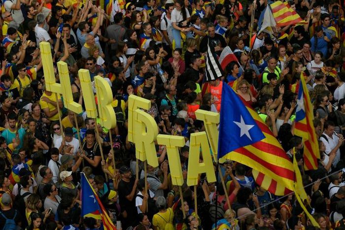 Protests have mounted since the Supreme Court jailed nine Catalan leaders last month