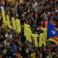 Protests have mounted since the Supreme Court jailed nine Catalan leaders last month