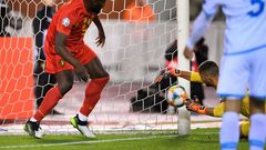 Lukaku scored two of Belgium's nine goals against San Marino