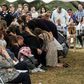 Relatives and friends mourn during the funeral service of Dawna Ray Langford, 43, and her sons Trevor and Rogan, who were among nine victims killed on Monday in a hail of bullets in an attack authorities have blamed on a drug cartel