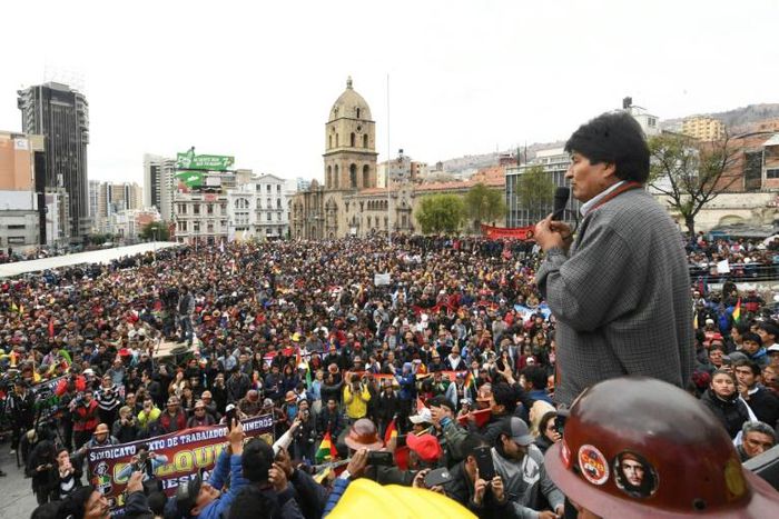 Bolivia's President Evo Morales is accused of rigging his 2019 re-election