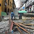 People block a street near the main square in La Paz after Evo Morales resigned as president