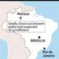 Map of Brazil locating Manaus, site of deadly shoot-out between police and suspected drug traffickers