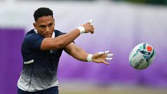 South Africa's Herschel Jantjies training for the All Black clash