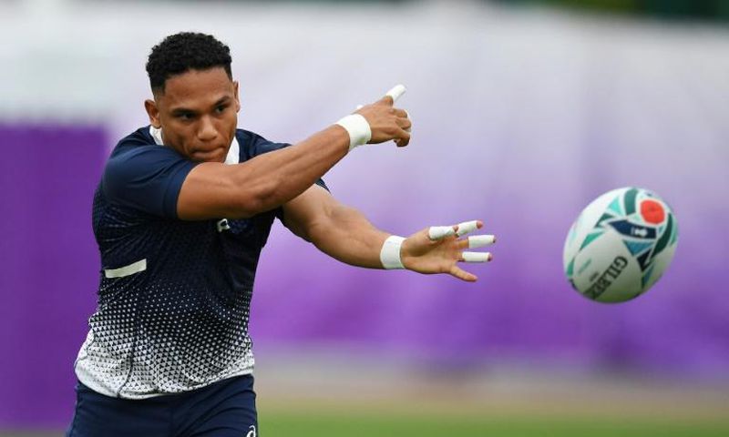 South Africa's Herschel Jantjies training for the All Black clash
