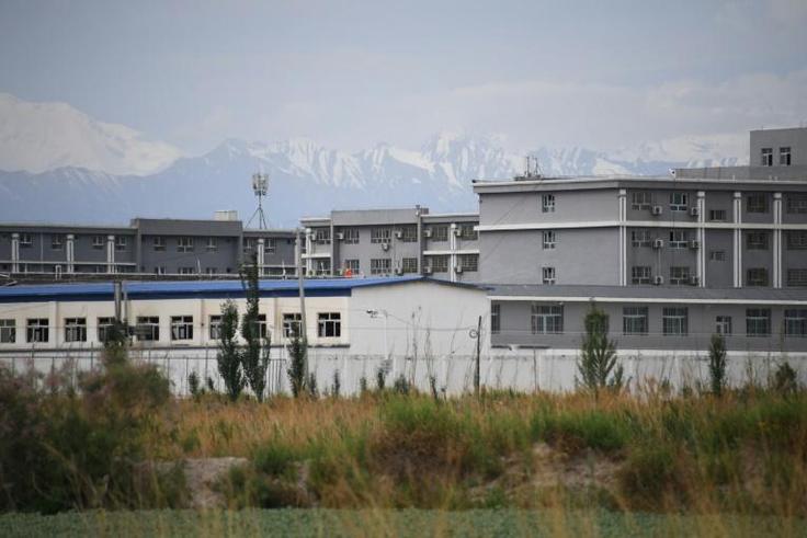 A facility believed to be a re-education camp north of Akto in Xinjiang. Rights groups say more than a million people from Muslim minorities are held in such camps