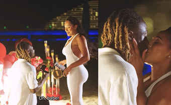 Jeremy Doku proposes to his girlfriend in Dubai after Ghana visit [Video]