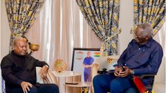 Former President Kufuor visits Mahama