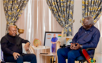 Former President Kufuor visits Mahama