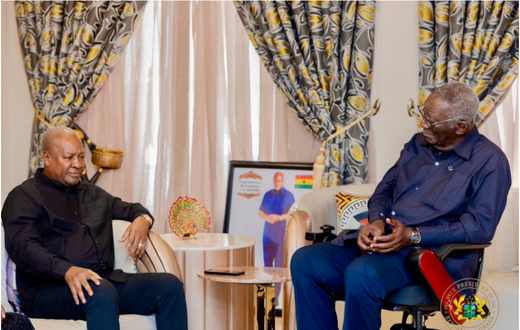 Former President Kufuor visits Mahama