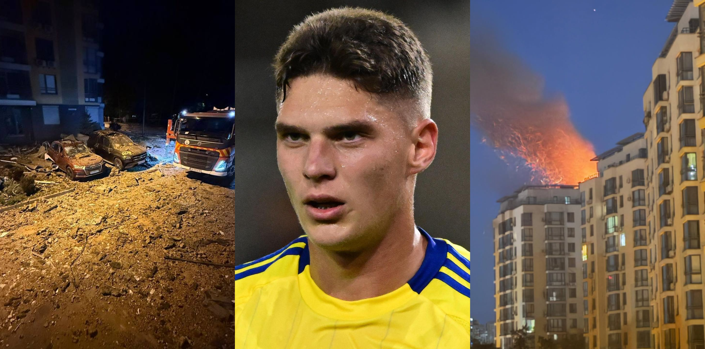 Ukraine player’s home bombed with wife, mother and three-year-old daughter inside [Photos]