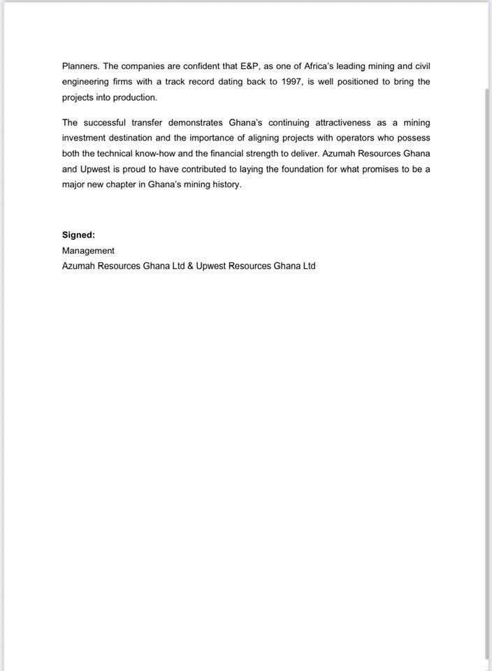Ibrahim Mahama’s E&P officially takes over Black Volta and Sankofa Gold projects