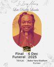 Family announces date for late Daddy Lumba’s final funeral rites