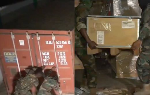 National Security intercepts 12 containers of fake US dollars, Ghana Cedis, gold bars
