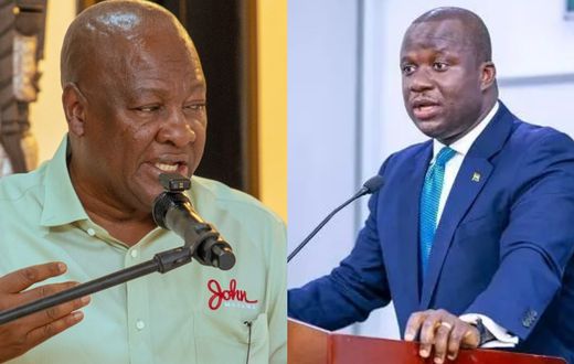 President John Mahama and Samuel Abu Jinapor