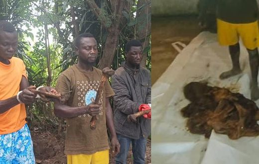 V/R: Police exhume human remains from shrine, arrest 6 in suspected ritual murder case