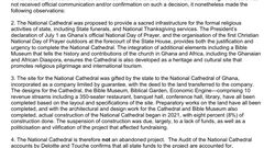 National Cathedral must be completed, not converted - Board insists