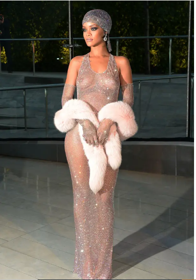 Rihanna attends the 2014 CFDA fashion awards in THAT dress