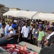 Mr Eazi and Joeboy feed kids in Jamestown on Boxing Day with Ghana rice