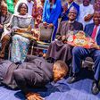 Photo: Humble Anthony Joshua prostrates before President Buhari