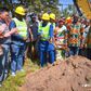 Dr Bawumia cutting sod for Eastern corridor road