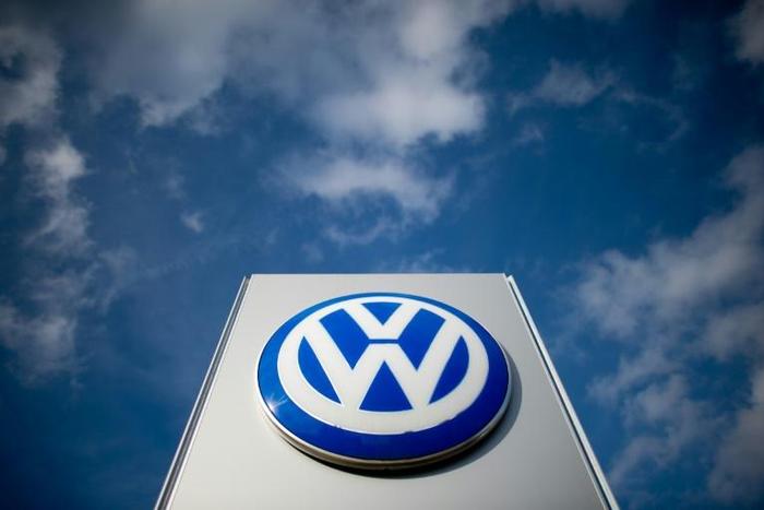 The Sovac-Volkswagen factory opened in 2017 at Relizane, some 250 kilometres (150 miles) southwest of Algiers; pictured is a file photo from February 20, 2014 showing Volkswagen's logo at a car dealer in Hanover