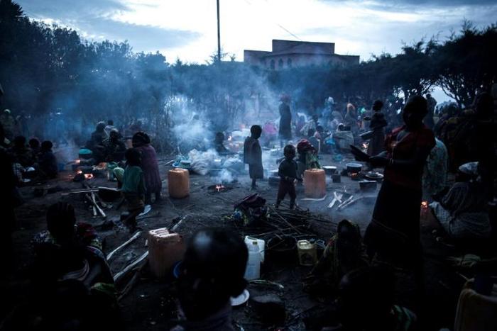 Thousands of people took refuge in the grounds of a Catholic church in Drodro as fighting raged in Djugu territory last July