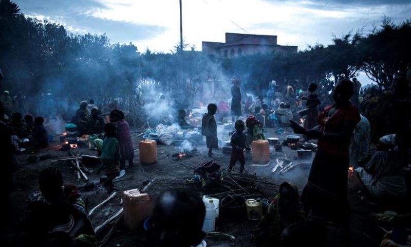 Thousands of people took refuge in the grounds of a Catholic church in Drodro as fighting raged in Djugu territory last July