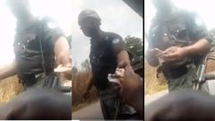 Police officer gives change to driver after taking bribe (video)