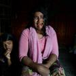 Dildar Begum, with her daughter, says Myanmar soldiers killed her husband and two young sons