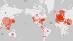 Bing coronavirus map