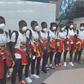 Coronavirus: Black Maidens spotted in protective masks ahead of Liberia trip