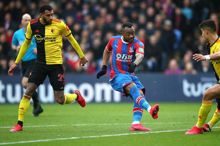 Jordan Ayew scores against Crystal Palace
