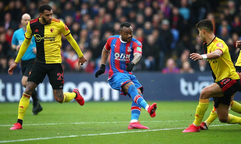 Jordan Ayew scores against Crystal Palace
