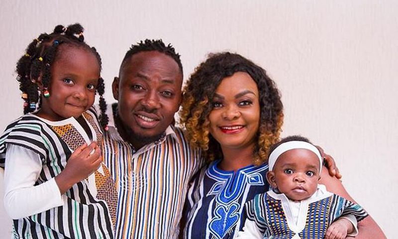 Beverly Afaglo with husband Choirmaster of Praye fame and children