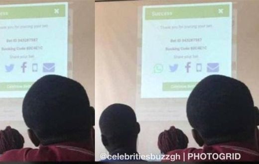University lecturer mistakenly projects his betting slip during class session