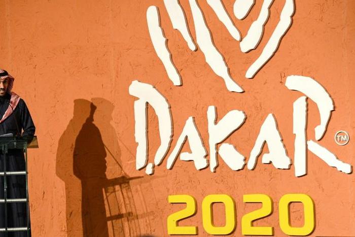 Prince Abdulaziz bin Turki al-Saud, President of Saudi Arabia's General Sports Authority, speaking during a press conference in December about the 2020 Dakar Rally