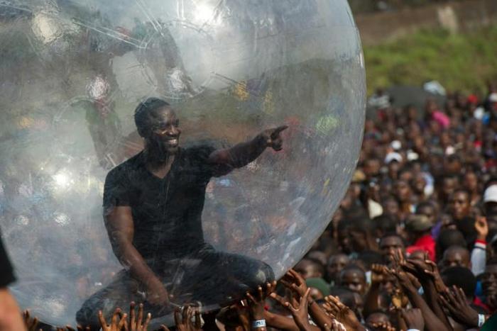 Akon spent his early childhood in Senegal but moved to the US at age seven, where he later rose to superstardom