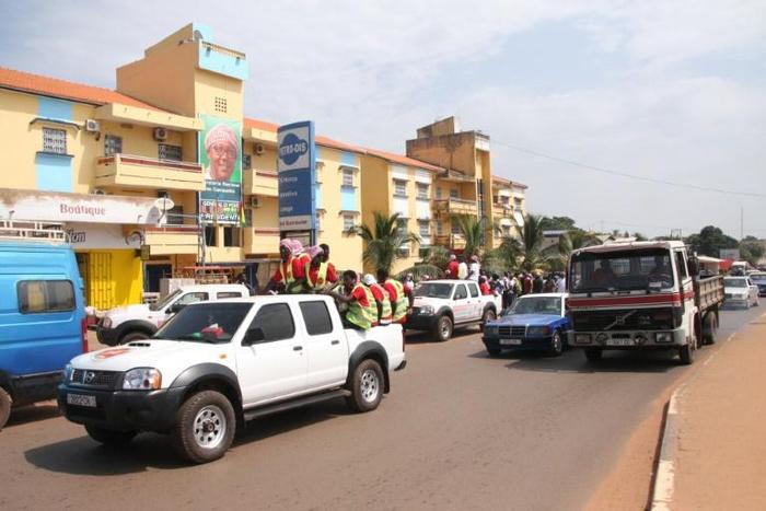 Election posters are up in Bissau and dotted along roadsides ahead of Sunday's presidential poll
