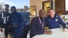 CK Akonnor visits Daniel Amartey at Leicester; meets Brendan Rodgers
