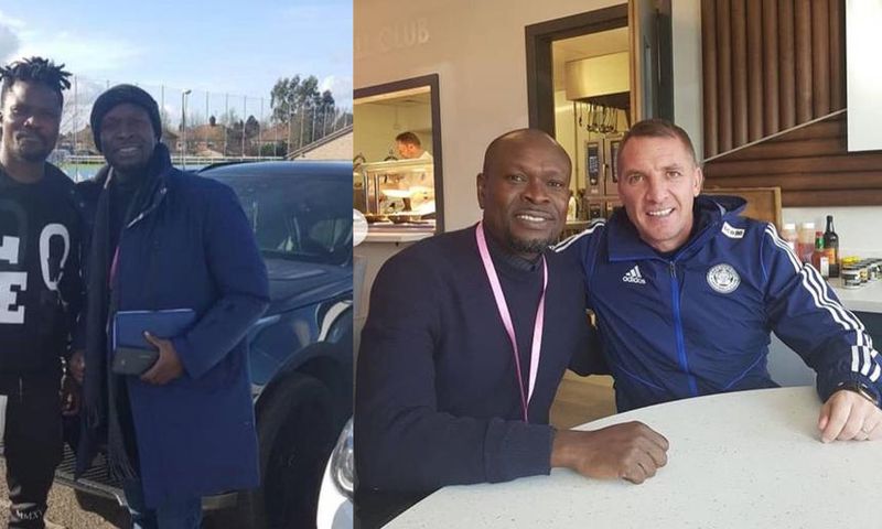 CK Akonnor visits Daniel Amartey at Leicester; meets Brendan Rodgers